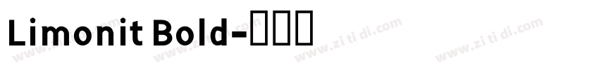 Limonit Bold字体转换